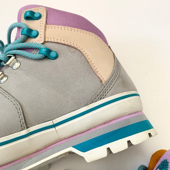 TIMBERLAND WOMEN'S EURO HIKER WP a412w HIKER MEDIUM GRAY NUBUCK SIZE 6 - Picture 3 of 7